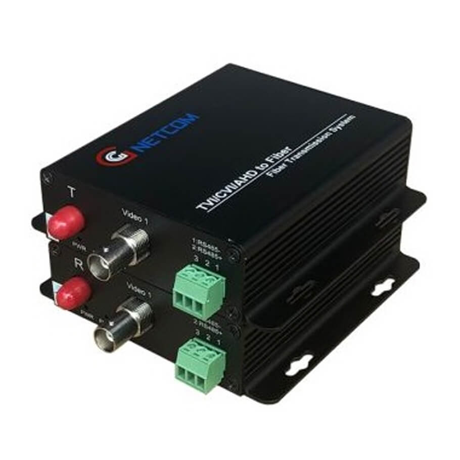 Bộ chuyển đổi Video quang 1 kênh GNETCOM HL-1V1D-20T/R 1080P RS 485/PTZ